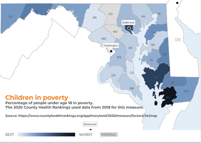 The Data Maryland Children Living in Poverty Kennedy Krieger Institute